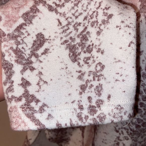 CALVIN KLEIN Snakeskin Print Cowl Neck Sweatshirt - Picture 6 of 9